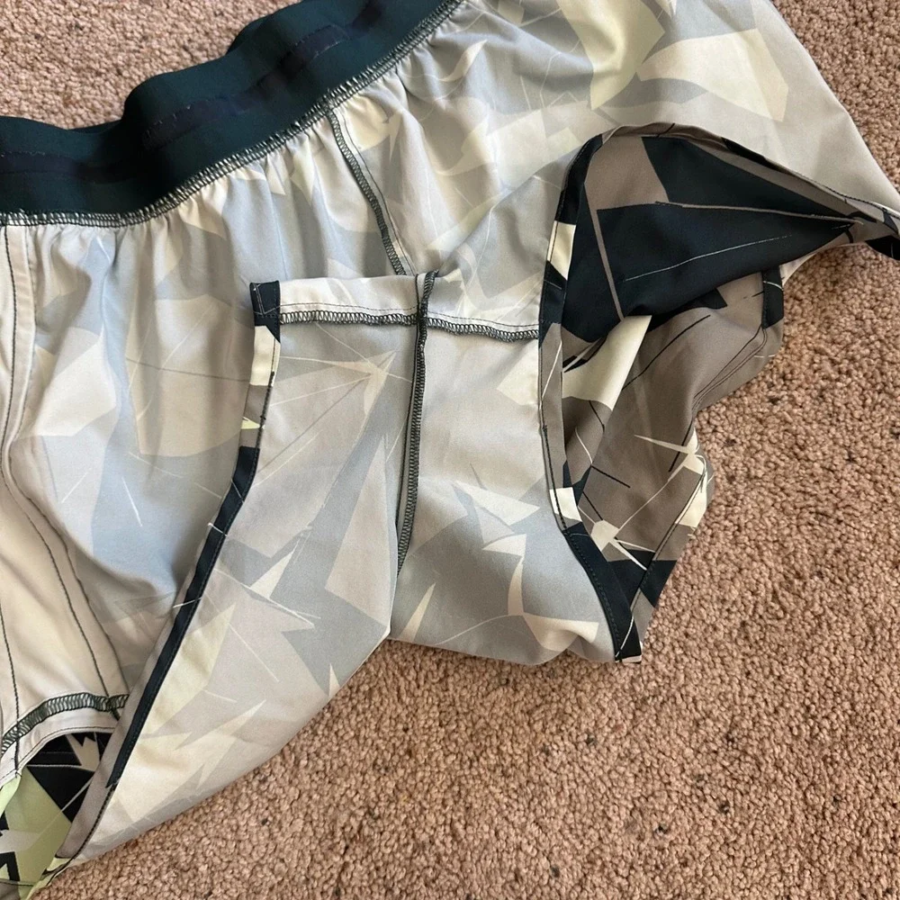 Gymshark Running Shorts Geometric Print Athletic Gym Activewear Medium - Picture 7 of 8